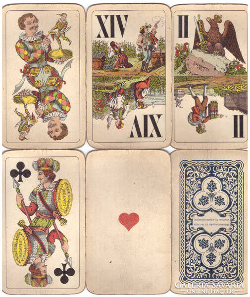 170. Tarokk kártya Játékkártyagyár és Nyomda Budapest 1970 körül