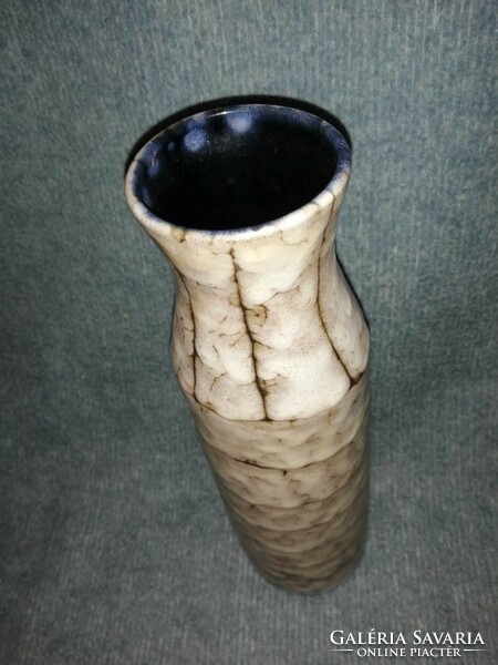 Retro Hódmezővásárhelyi kerámia váza, 35 cm magas (38)