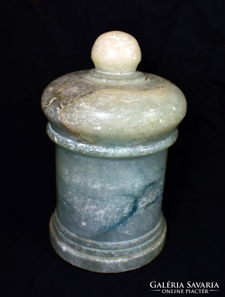 Antique apothecary vessel ??? XIX. No. Carved stone box
