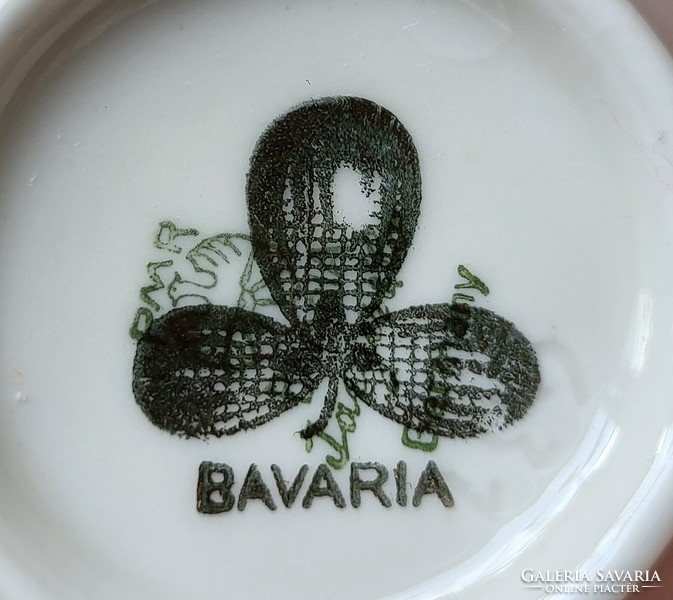 Bavaria német porcelán kávés teás szett csésze csészealj tányér