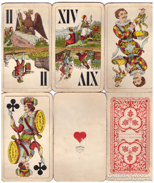 191. Tarokk kártya Játékkártyagyár és Nyomda Budapest 1960 körül