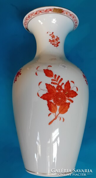 Herend vase, brick with Appony pattern