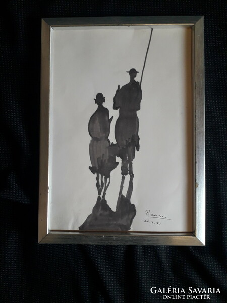 Don Quixote with Picasso mark.