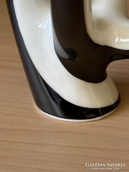Lindner Kueps Bavaria modern futurisztikus porcelán váza, 13,5 cm
