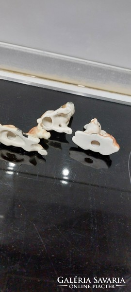 Porcelain mini animal figurines