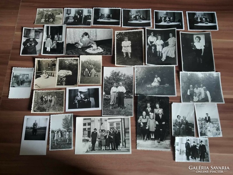 28 photos, mixed, dated 1932