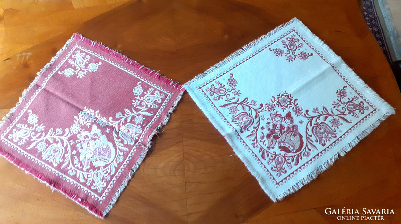 5 Double-layer folk woven napkins. 31X31 cm