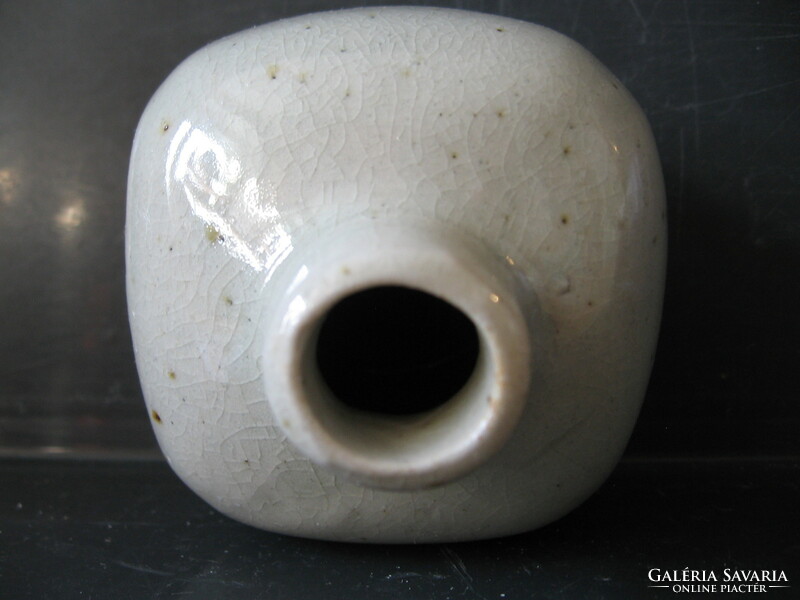 Japanese ceramic small vase, bottle takahashi