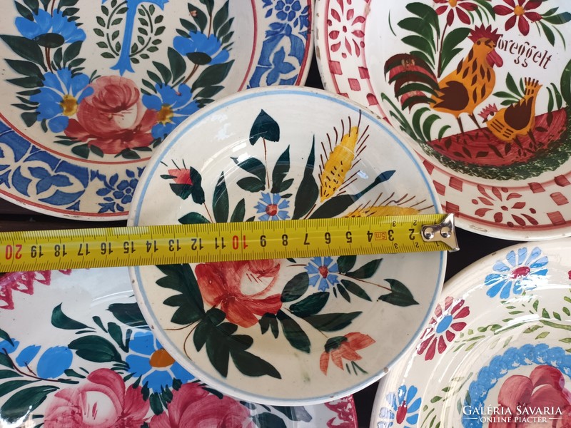 Collection of Hungarian hard ceramic wall plates