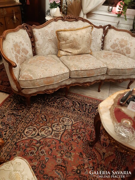 Baroque rococo renovated 4-piece sofa set
