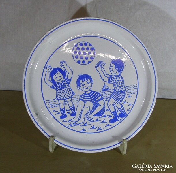 Gyermek tányér - Kispesti Gránit porcelán - 21,5 cm