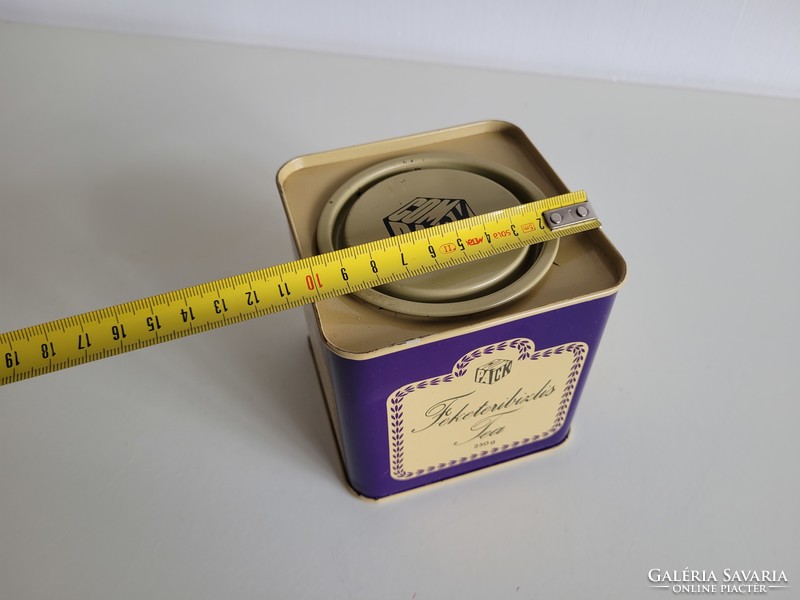 Compack old retro unopened tea tin tin metal box