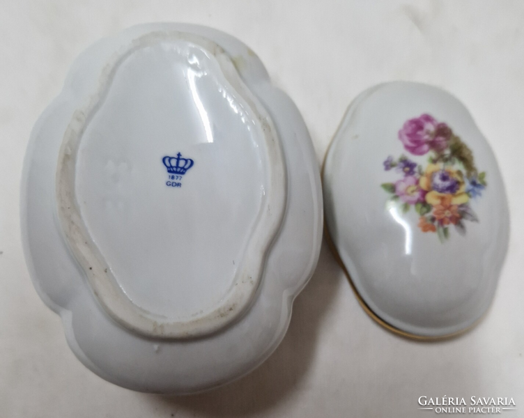 Lippelsdorfi, porcelán bonbonier, ékszertartó hibátlan állapotban eladó
