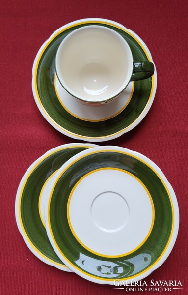 Villeroy & Boch Mettlach Bauernblume német porcelán kávés teás csésze csészealj kistányér tányér