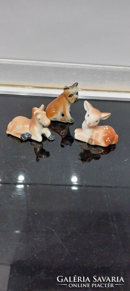 Porcelán mini állat figurák