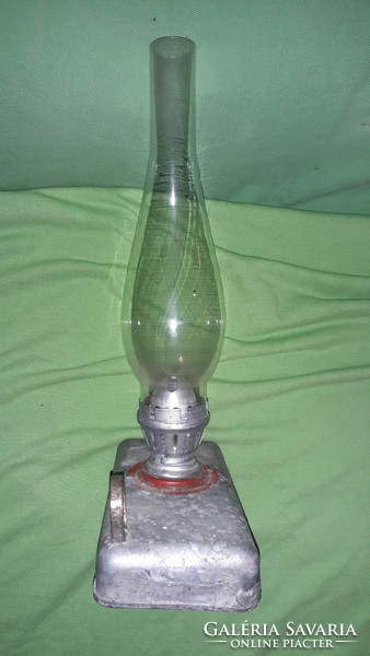 Antique manual railway kerosene lamp in good condition 35 x 18 x 10 cm according to pictures