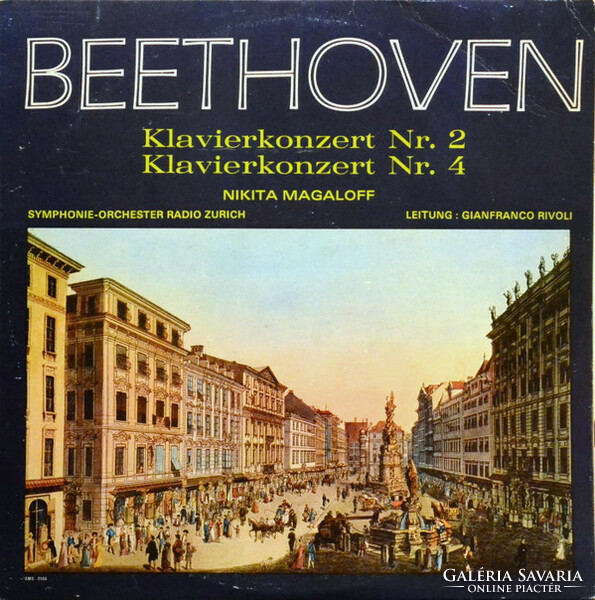 Beethoven - magaloff - symph.-Orch. Radio Zurich, Rivoli - clavier concert no. 2/Piano concert no. 4 (lp)