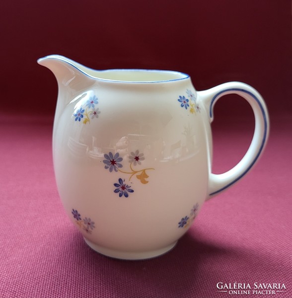 Fein bayreuth sophienthal bavaria german porcelain milk cream pourer with flower pattern