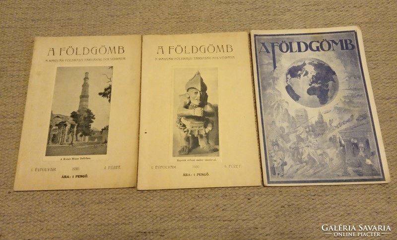 Földgömb a Magyar Földrajzi Társaság folyóirata 1930-1931 I. és II. évfolyam