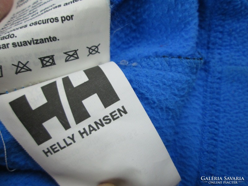 Original helly hansen (s) light blue women's fleece outdoor pullover cardigan