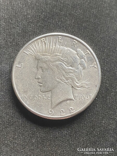 Usa silver “peace” dollar 1922 “s” san francisco