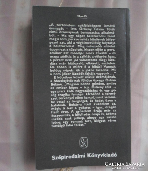 István Örkény: toték; cat toy (cheap library, 1986)