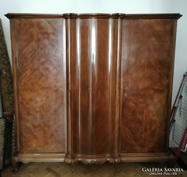 Antique three-door wardrobe in good condition