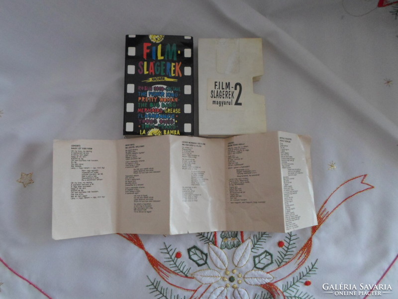 Retro cassettes + lyrics: movie hits in Hungarian 1-2. For cassette