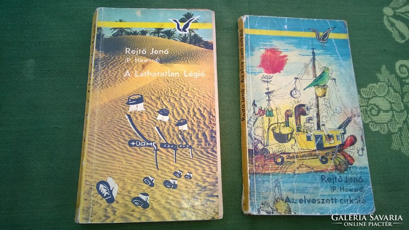 2 Rejtő könyv-Rejtő Jenő- Az elveszett cirkáló, A láthatatlan cirkáló 1956/1966 -Albatrosz