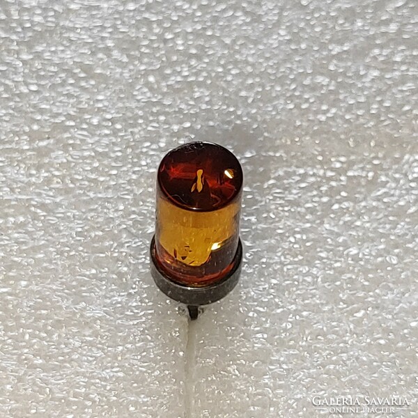 Antique unmarked verified silver amber pendant