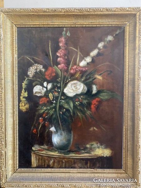 Flower still life oil on canvas painting 60x80