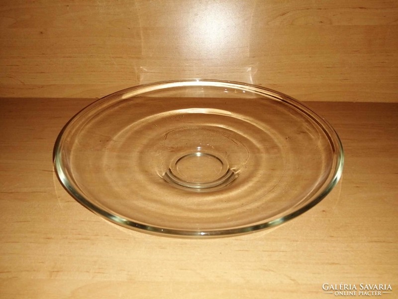 Üveg kínáló, asztalközép átm. 27 cm (n)