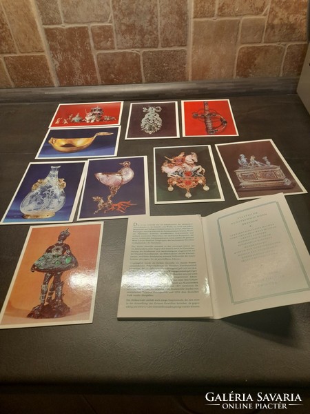 Művészeti képeslapok Drezdai állami gyűjtemény 9 db képeslap egyben