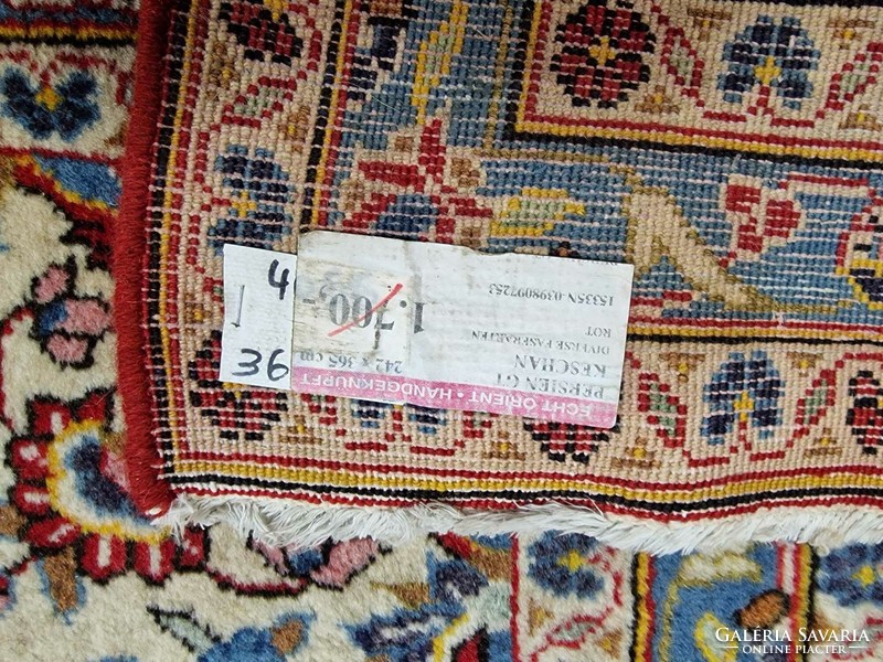 Álomszép szignózott  iráni tabriz kézi csomózású 294x378 cm gyapjú perzsa szőnyeg MZ243