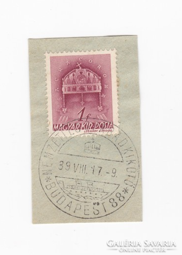 National and Free Port 1939. First day stamp