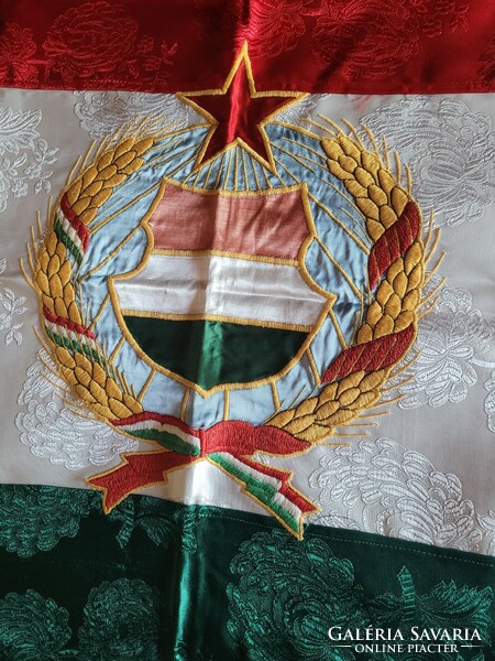 Retró selyem szocialista zászló