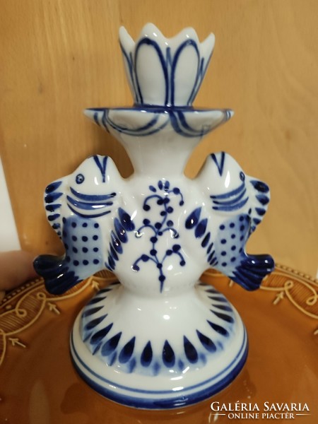 GZHEL halas orosz porcelán nipp
