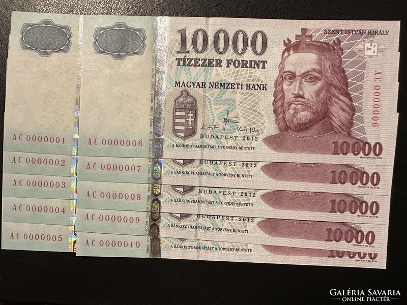 10000 forint 2012.