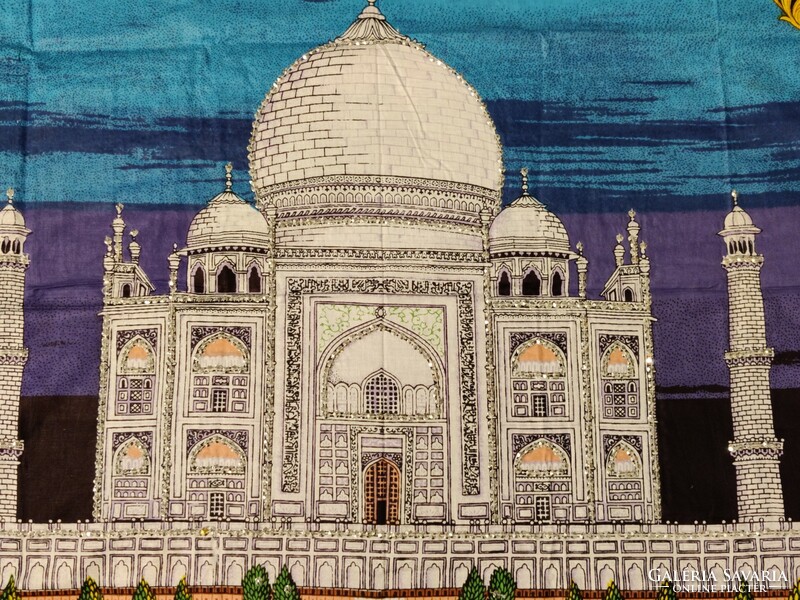 Taj Mahal eredeti indiai vászonra festett  batik falikép Indiából