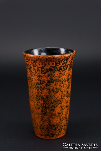Tófej vase, 2 pieces, old, marked.