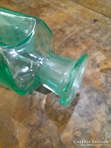 Apothecary glass colored in rare green material