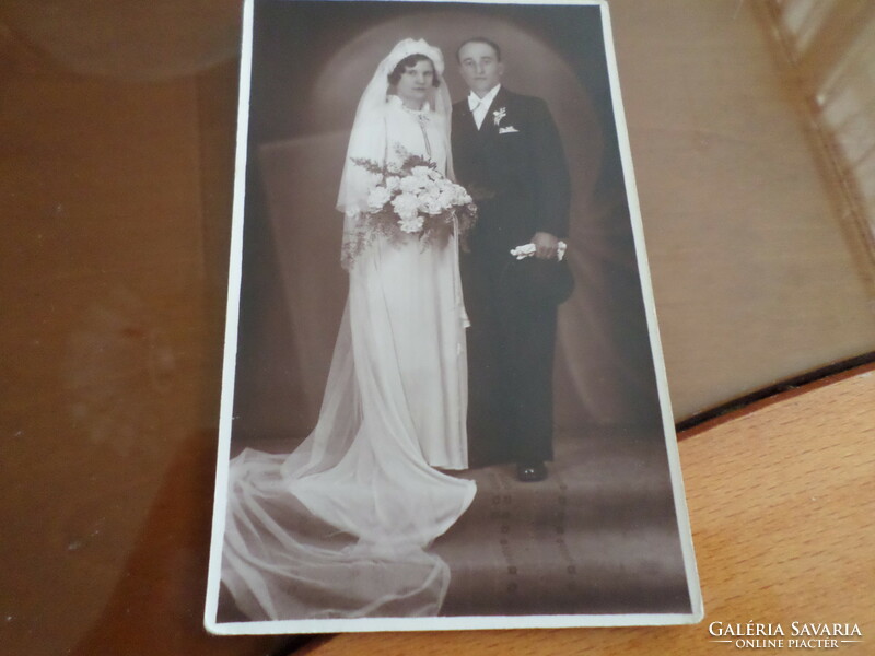 Wedding photo, wedding photo Pécs 1937. Xii. 11