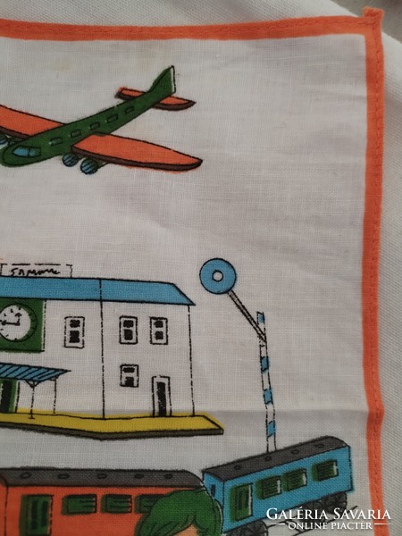 Children's textile handkerchiefs - from the 70s/ 2 pcs