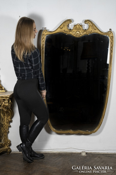 Gilded wooden mirror