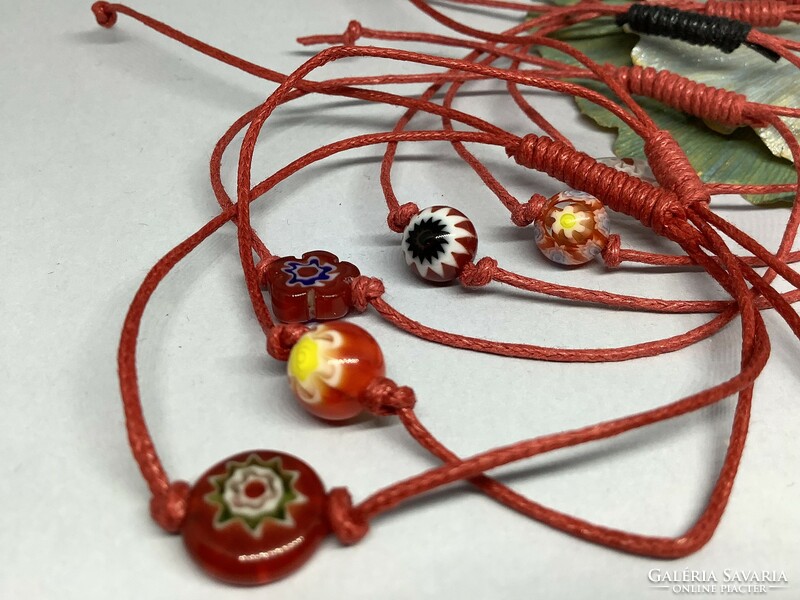 Millefiori protective friendship necklace :) you can choose the color of the cord! Uniqueness guaranteed!!