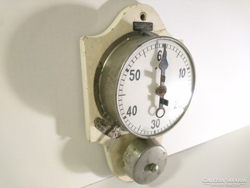 Old antique laboratory timer, minute clock, Transylvania and Szabo scientific instrument factory 1920s