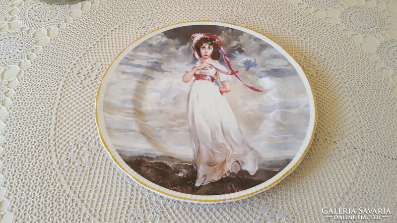 English Sheltonian bone china plate, decorative plate 27cm.