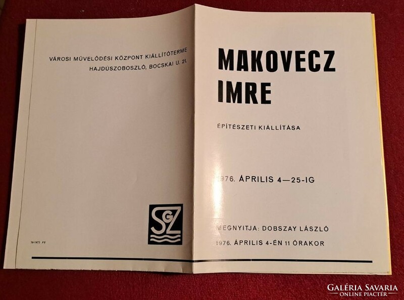 Imre Makovecz: his architectural exhibition Hajdúszoboszló 1976