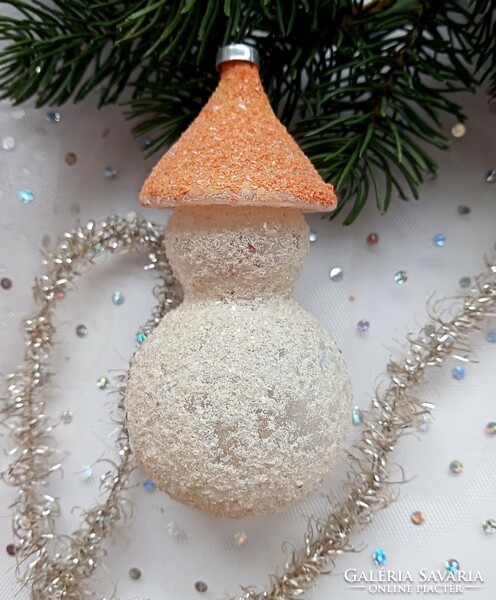 Retro Christmas tree ornament snowman 10cm