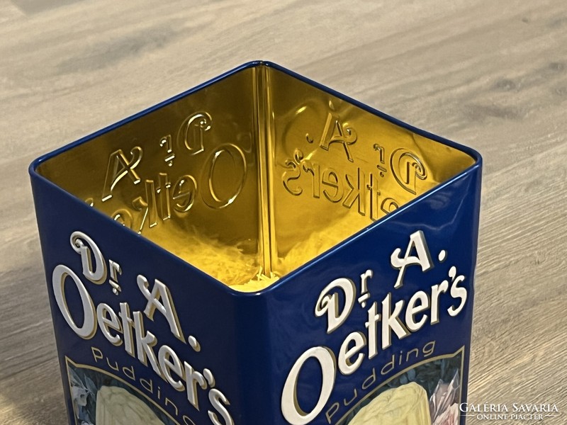 Large size dr oetker pudding antique rare collector's metal box